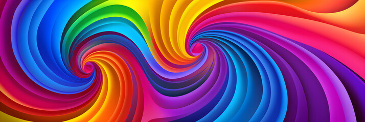 Eye-catching Multicolor Spiral Funky Pattern: A Retro-Inspired Contemporary Art