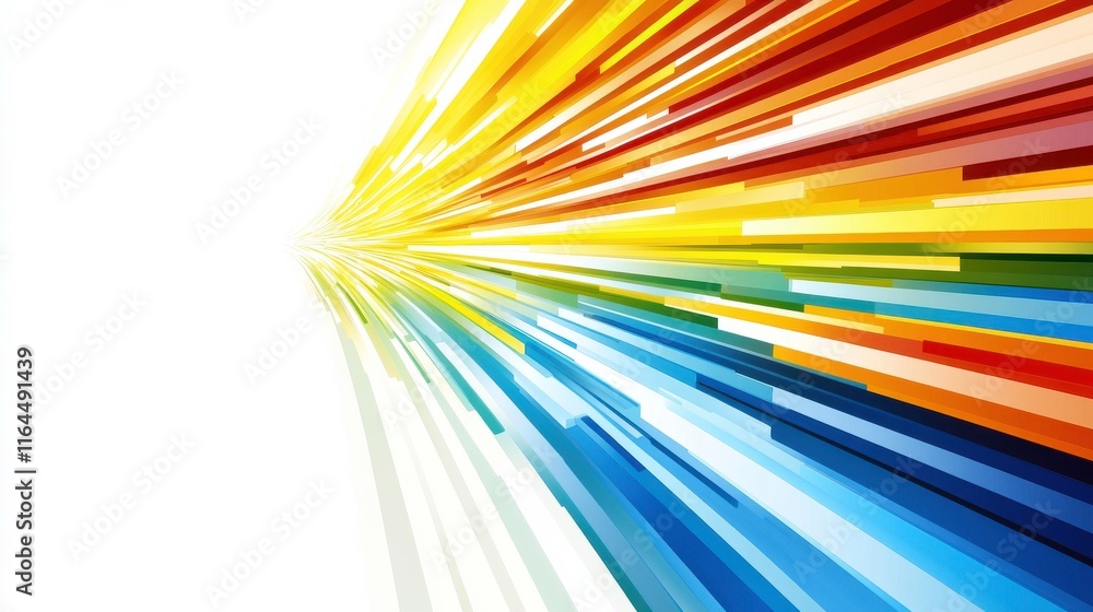 Poster vibrant transformation with soft light and clean lines