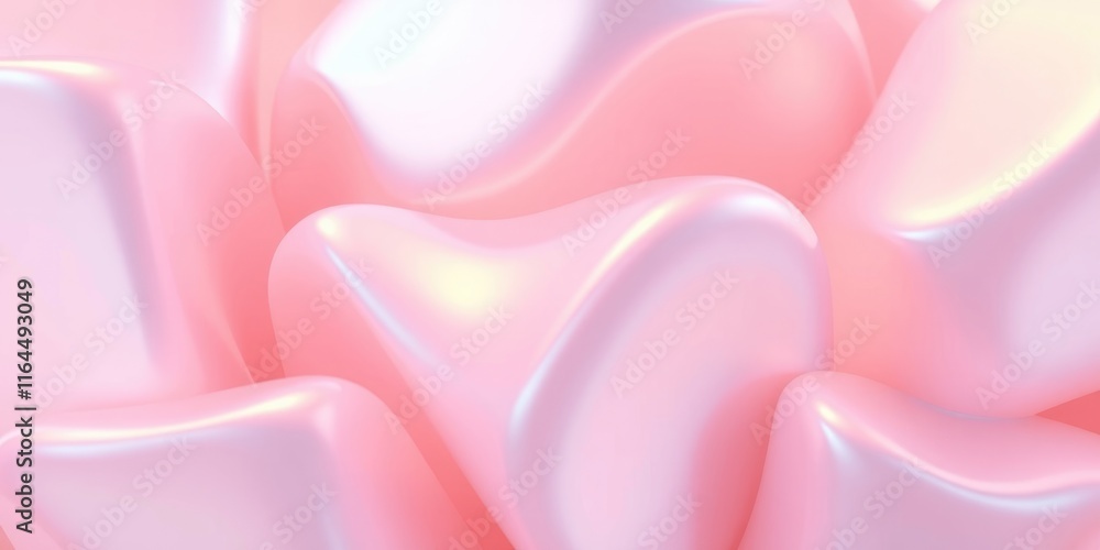 Poster the soft pink shapes blend seamlessly to create an abstract, soothing backdrop ideal for various des