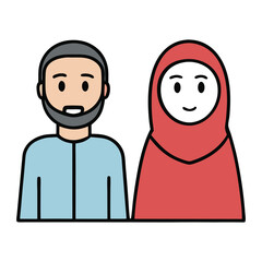Explore a diverse collection of Muslim couple illustrations in traditional greeting gestures, perfect for Ramadan, Eid, and other Islamic occasions. These high-quality visuals are ideal for digital 