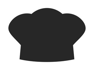 Chef Hat silhouette icon vector illustration.