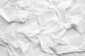 Obraz premium Close-up texture of white crumpled paper