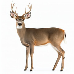 Fototapeta premium White Tail Deer Isolated
