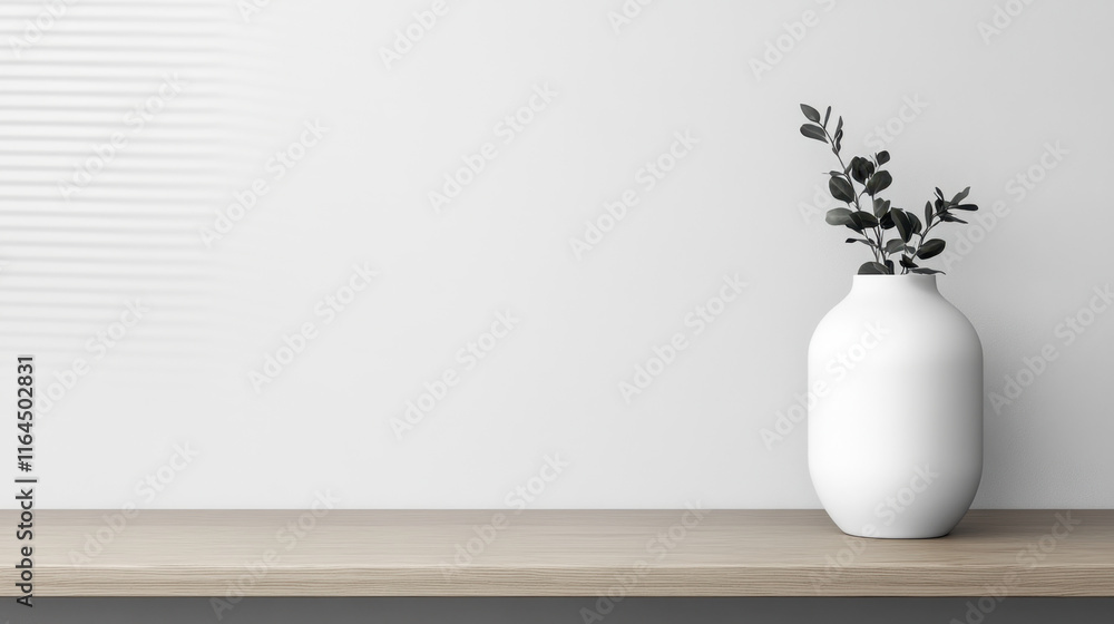 Poster the lonely, a single flower vase placed on an empty dining table, creating a serene and minimalistic