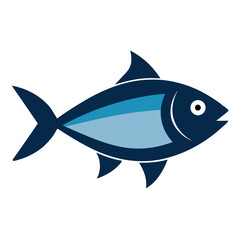 hilsa fish icon on White background 