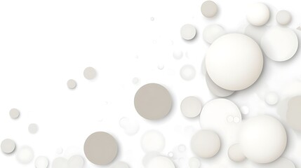 Abstract White and Gray Circles Background Design