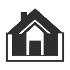 Geometric home logo vector illustration