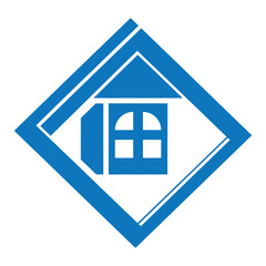 Geometric home logo vector illustration