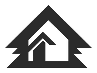 Geometric home logo vector illustration
