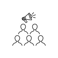 Outline Crowd icon To listen to the sound of the bullhorn.
