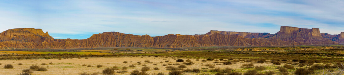 Bardenas Reales, mountains, caves, lunar landscapes.