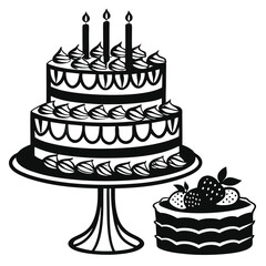 birthday cake illustration