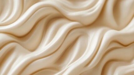 Obraz premium Creamy Beige Swirls Abstract Background Texture