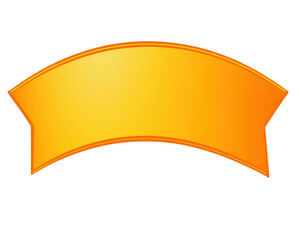 Isolated Golden Ribbon Banner