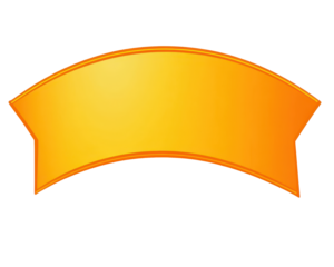 Isolated Golden Ribbon Banner