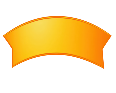 Isolated Golden Ribbon Banner