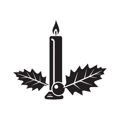 Fototapeta premium Candelabras Day vector silhouette illustration