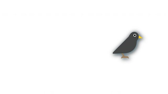 illustration design of bird icon