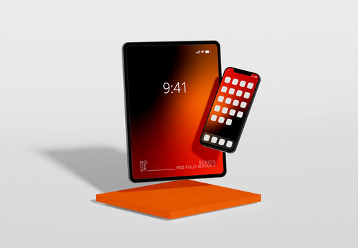 Mobile Phone and Tablet Mockup	