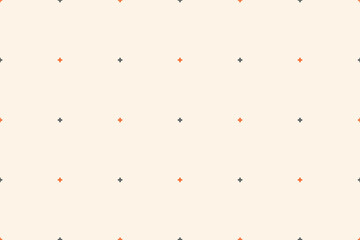 Fabric pattern traditional ethnic motif ikat geometric cross stitch.Ikat embroidery Ethnic oriental Pixel brown cream label background. Abstract,vector,illustration. Texture,decoration,wallpaper.