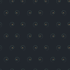 Line spiral seamless pattern. Geometric line spirals surface design