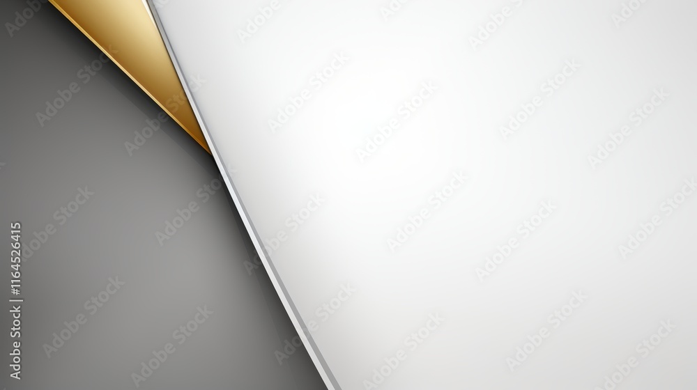 Poster eye catching monochrome design with diagonal bright lines on a white background for text space