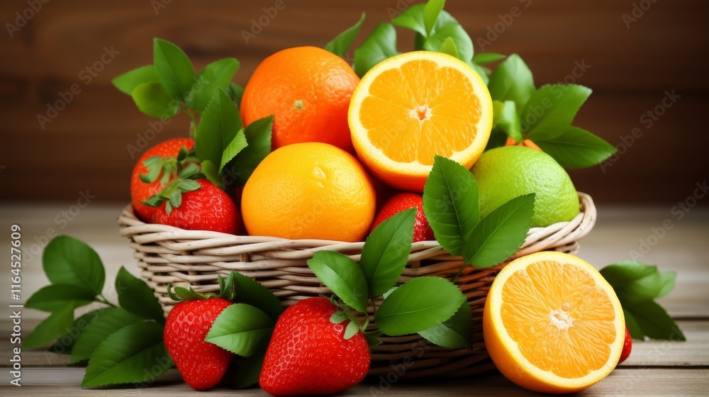 Poster bright and fresh lemons against a simple background for a vibrant and refreshing look