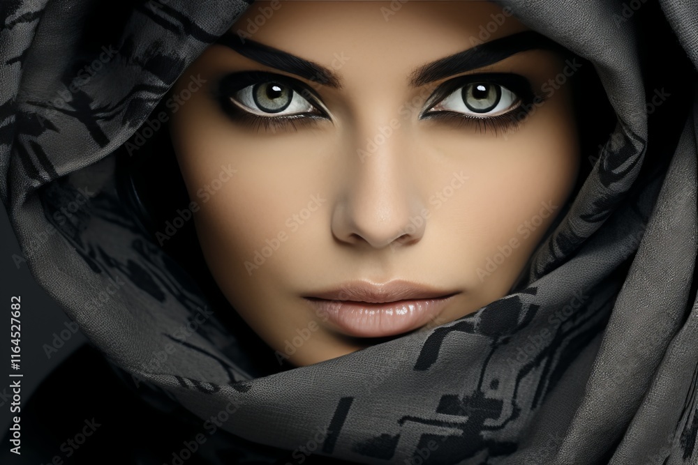 Poster exploring shades of black and white creating depth and volume in your visual artwork