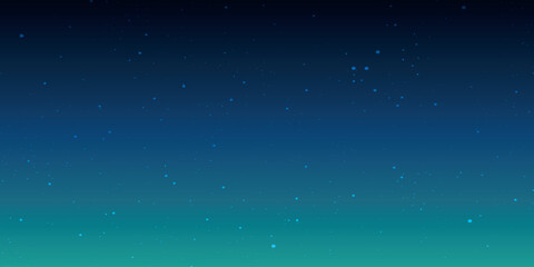 Starry sky background. Vector on blue background