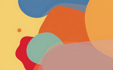 Colorful Abstract Geometric Shapes Background