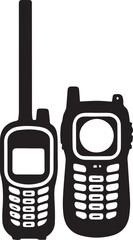 black and white woki toki logo type silhouette design