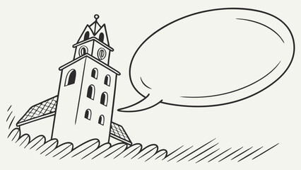 Church Announcement Sketch 