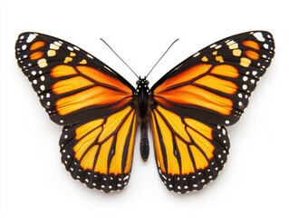 Fototapeta premium Stunning Monarch Butterfly with Vibrant Orange and Black Wings
