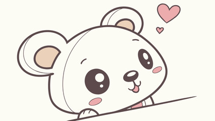 Adorable Peek-a-Boo Bear Cub