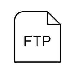 Fototapeta premium FTP, icon, transfer, file, server, upload, download, protocol, connection, network, data, sharing, synchronization, cloud, internet, storage, remote, access, hosting, directory, connection, transfer 