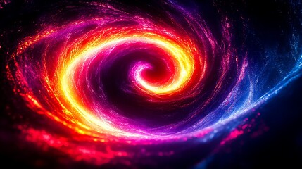 Dynamic Neon Light Trails with Vibrant Colors and Motion Effects