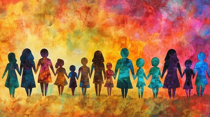 Artistic Family Connections in a Colorful Gathering