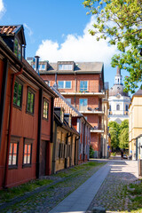 Old houses in Stockholm, Sweden