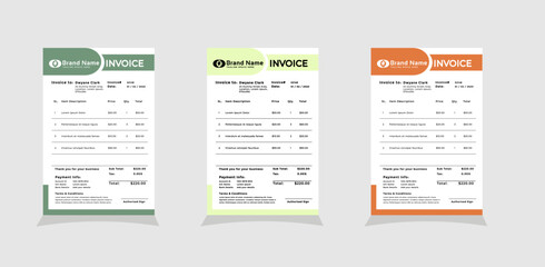 Modern Receipt Design Premium imaje 01