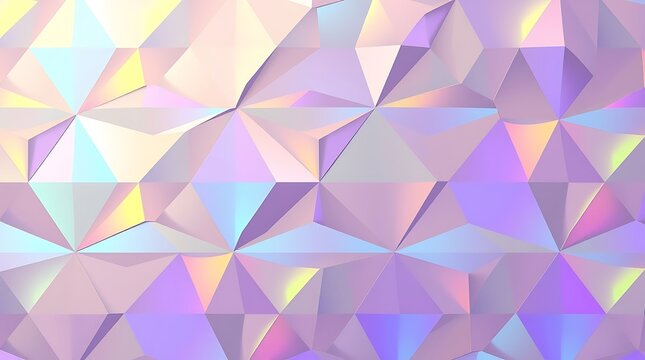 Pastel Dreamscape: Iridescent Geometric Abstract Background 
