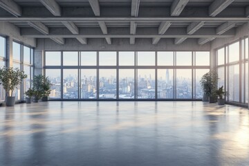 interior of modern building