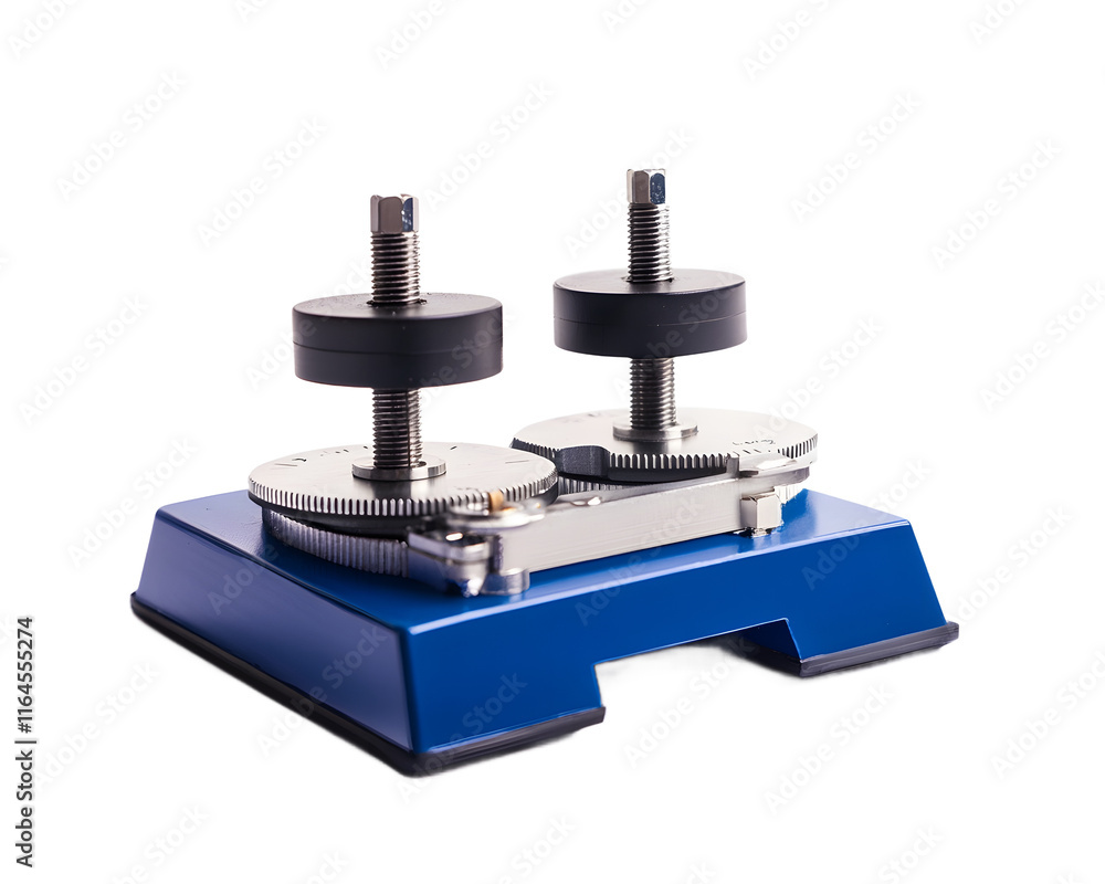 Poster a high-quality image of a precision engineering tool used for measuring and testing mechanical compo