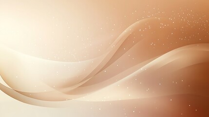 Abstract Beige Waves Background With Subtle Sparkle