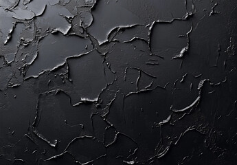 Obraz premium Black grunge background with rough texture and distressed surface for design template, banner, or wallpaper
