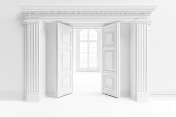 3d render of a modern building
