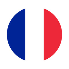 Round France flag icon