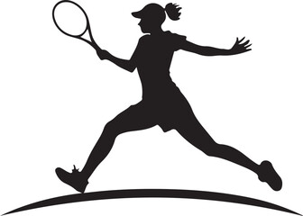 game logo type silhouette design