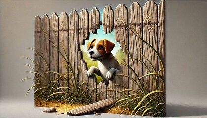 dogs in the fench generative Al