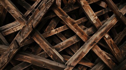 Rustic wooden structure background featuring fine details and natural grain