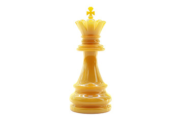 Chess king isolated isolated on transparent background.